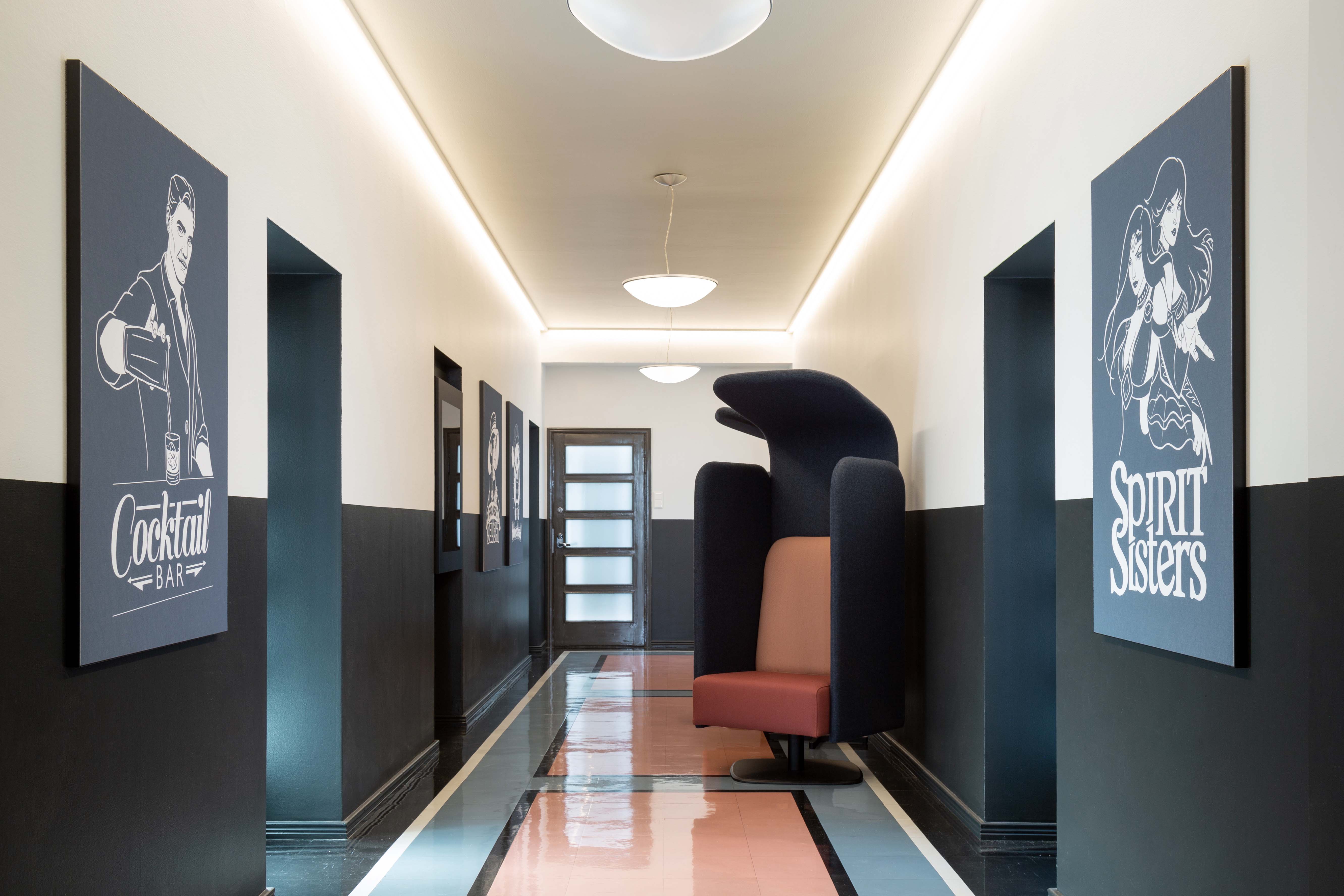 Air Dice office entrance hallway