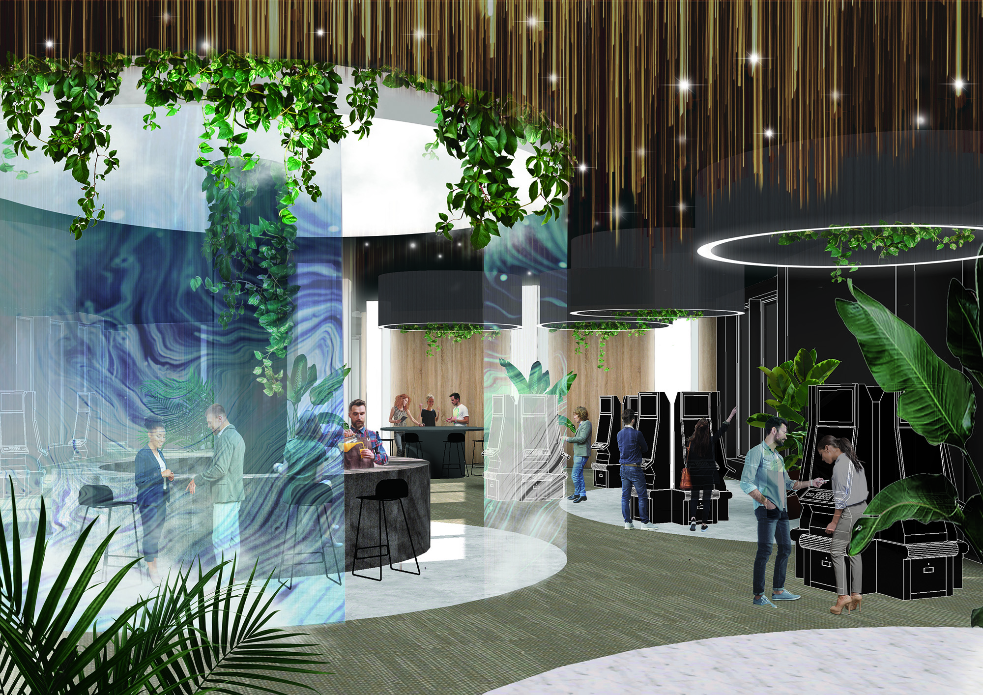 Veikkaus Casino Tampere concept visualisation inside