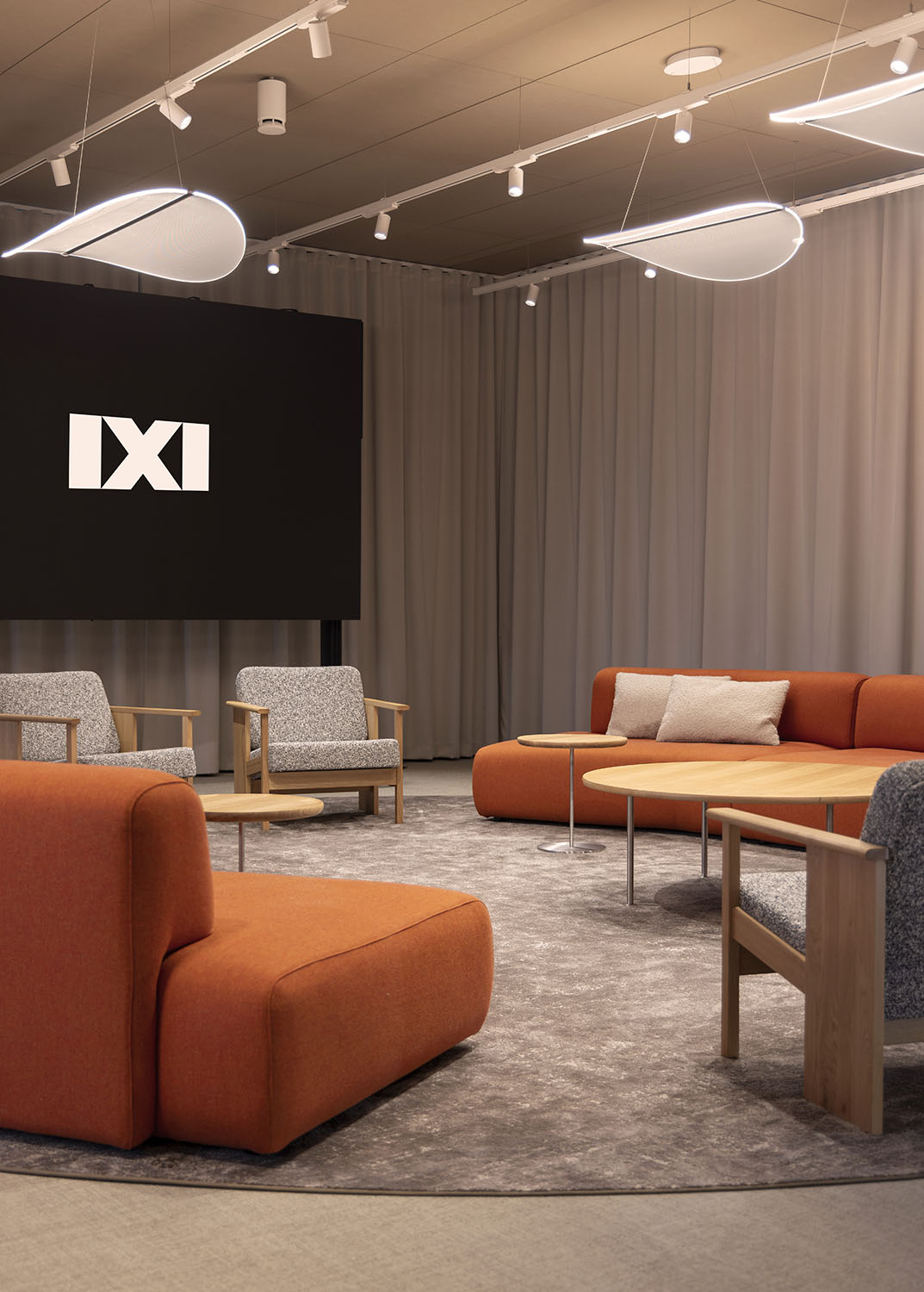 Mint More Creative interior design IXI Eyewear office lab showroom lounge event space