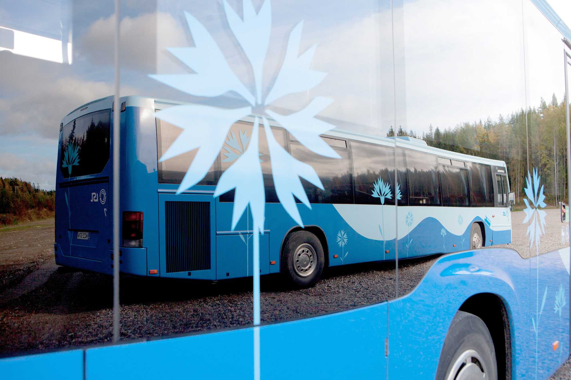 Lahden Seudun Liikenne bus Kaunokit close-up