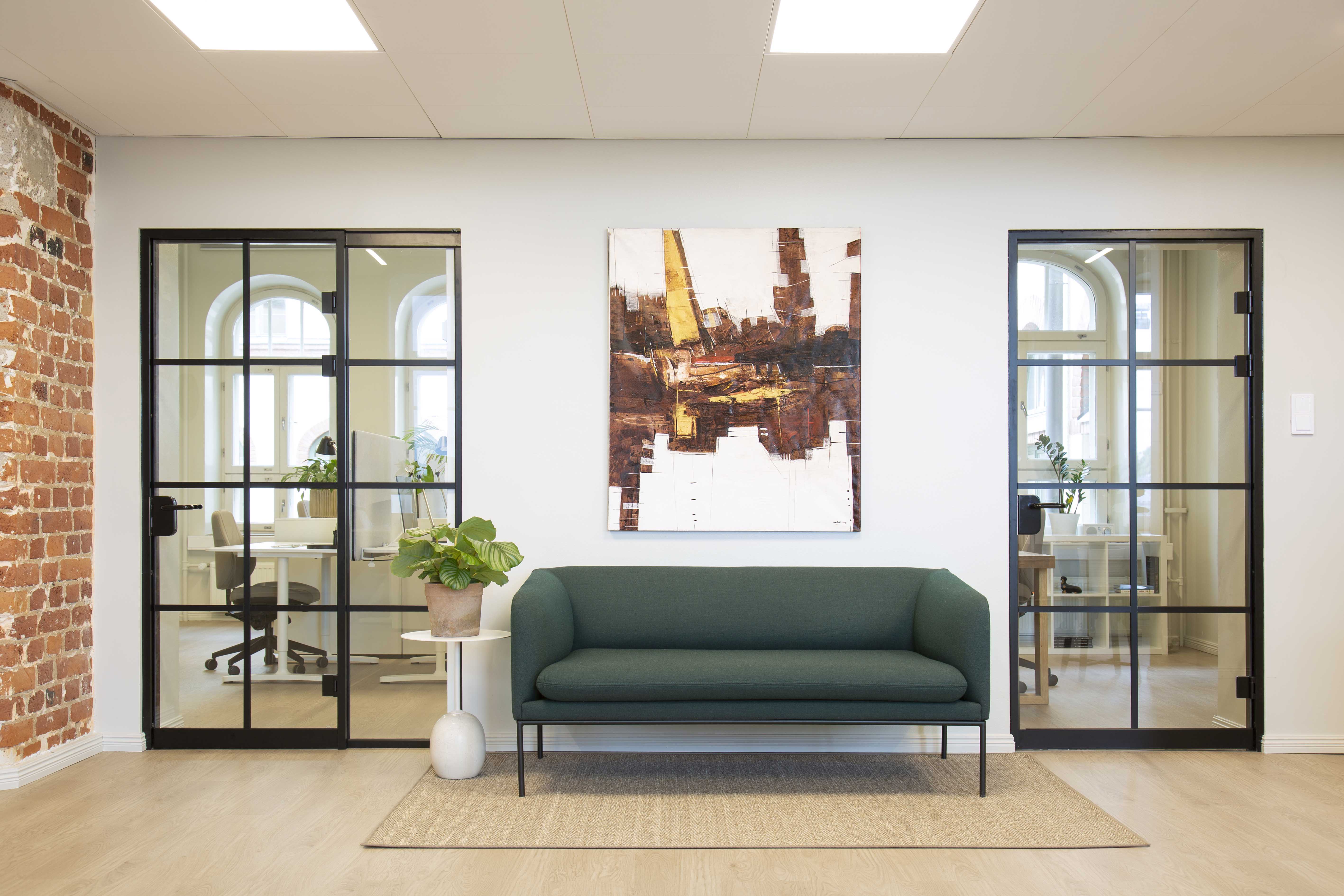 MedEngine office work area sofa lounge