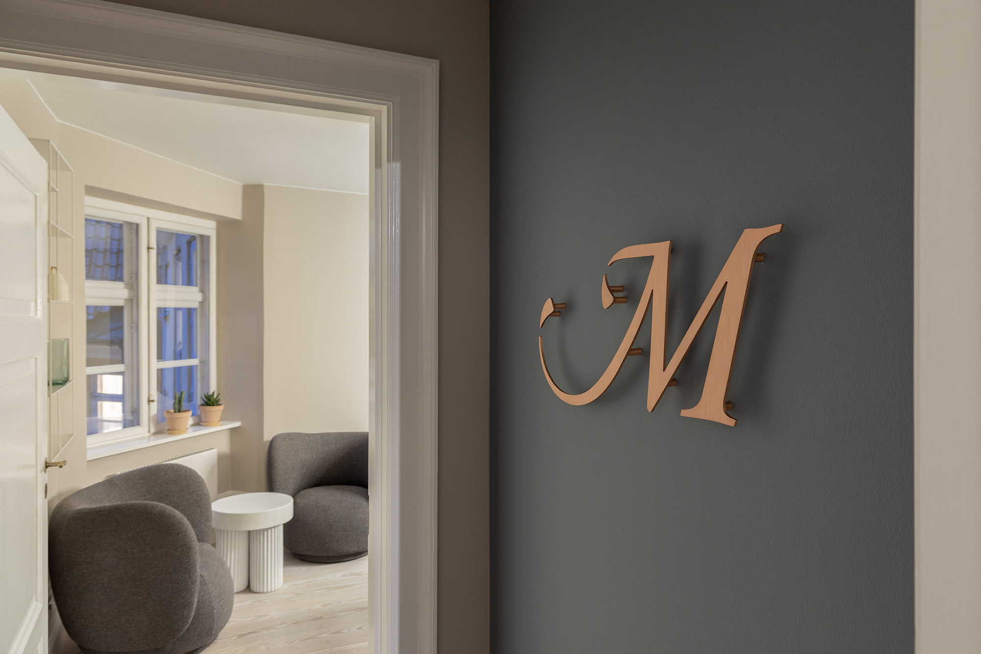MedEngine Copenhagen office entrance sign