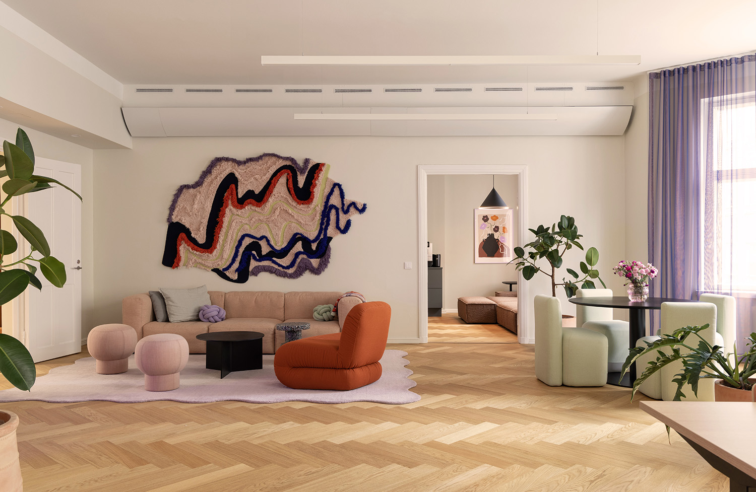 Podimo studio & office design lounge area