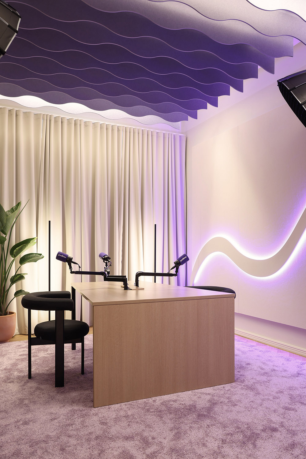 Podimo studio & office design podcast studio setup