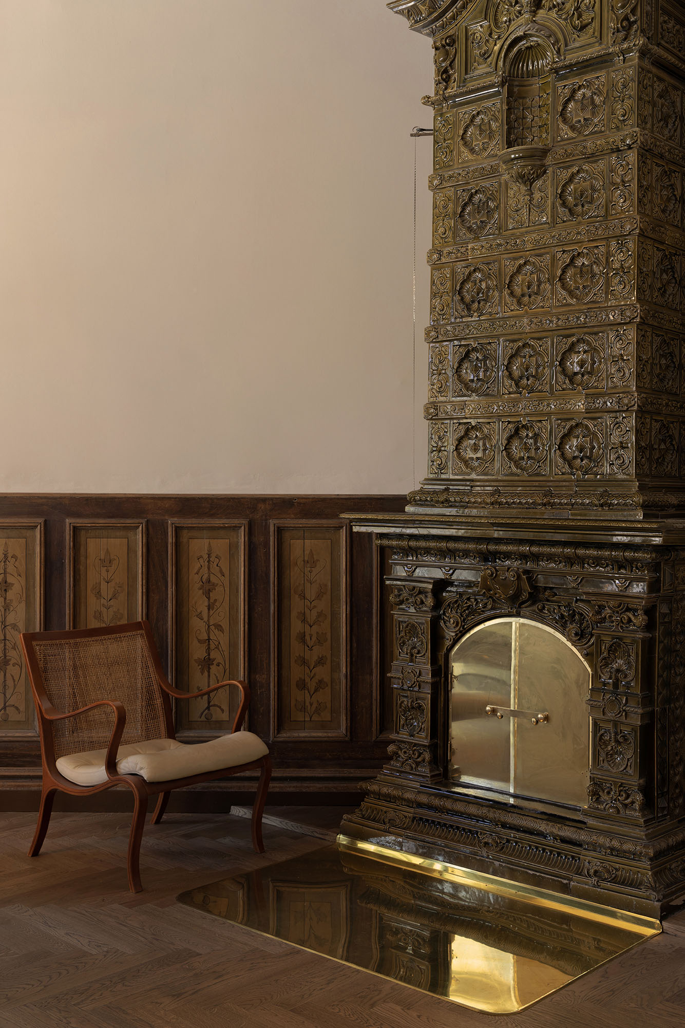 Puistokatu 4 science and hope center restored fireplace