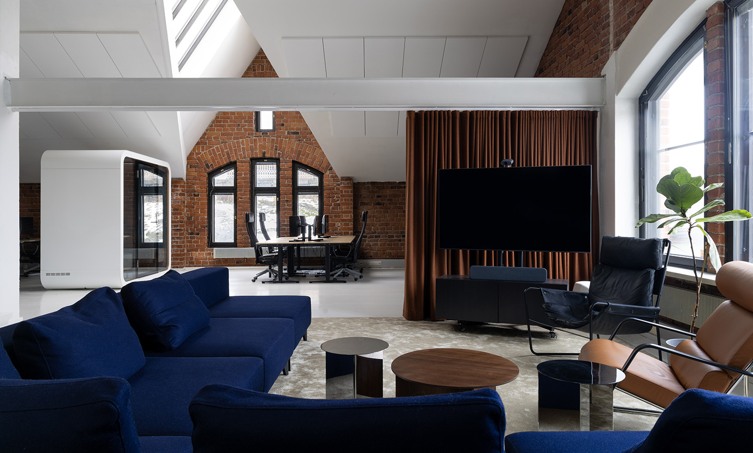 S360 office design lounge open space