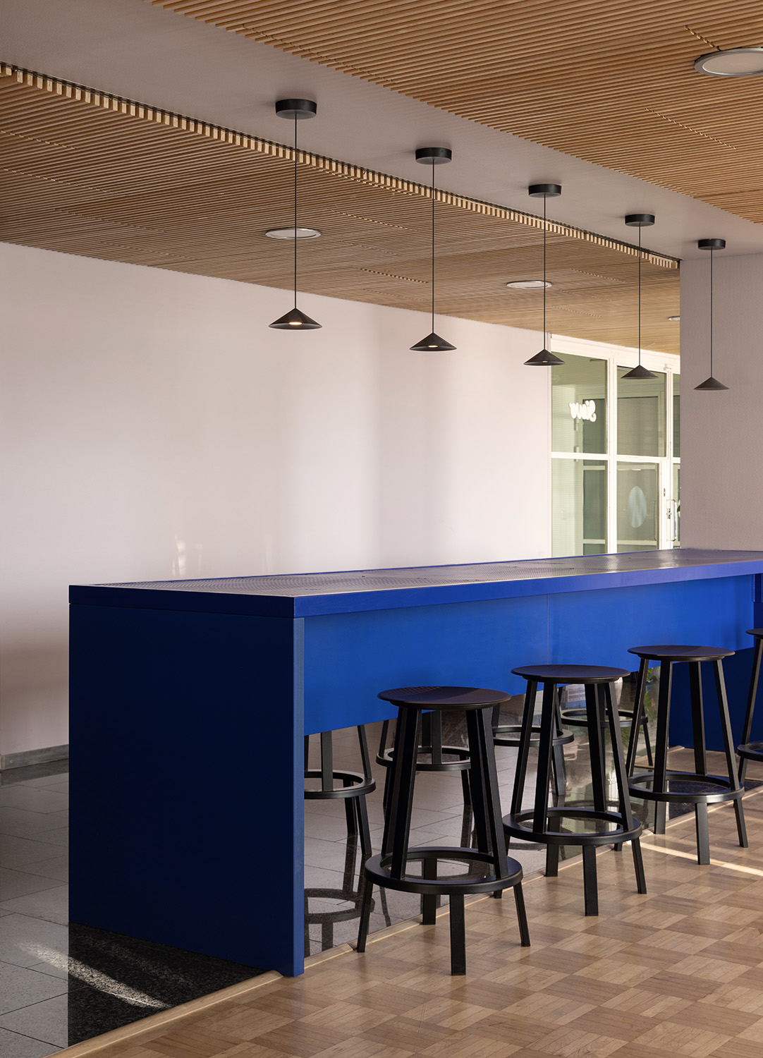 Sievo office design kitchen island