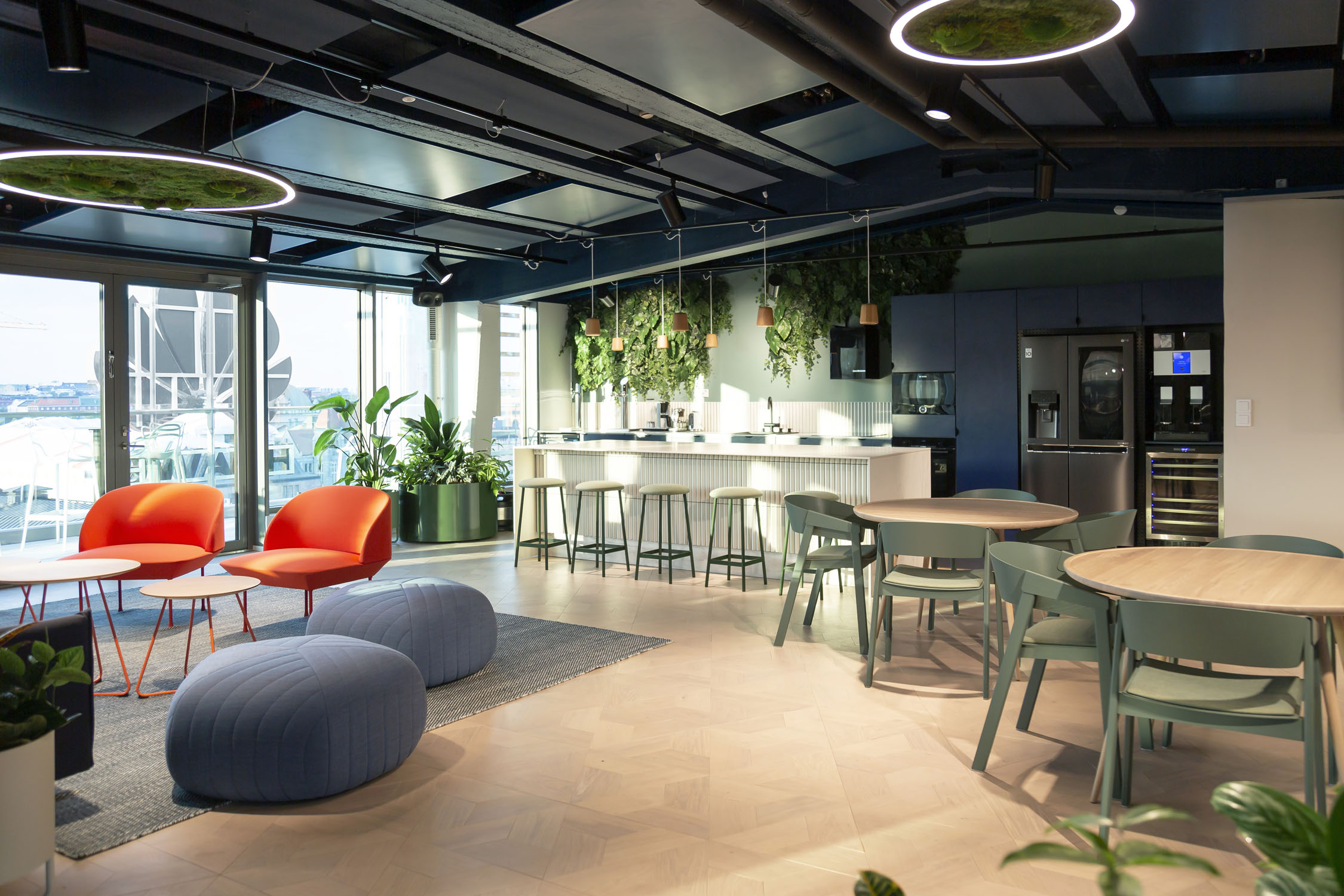 Supermetrics office event space kitchen lounge