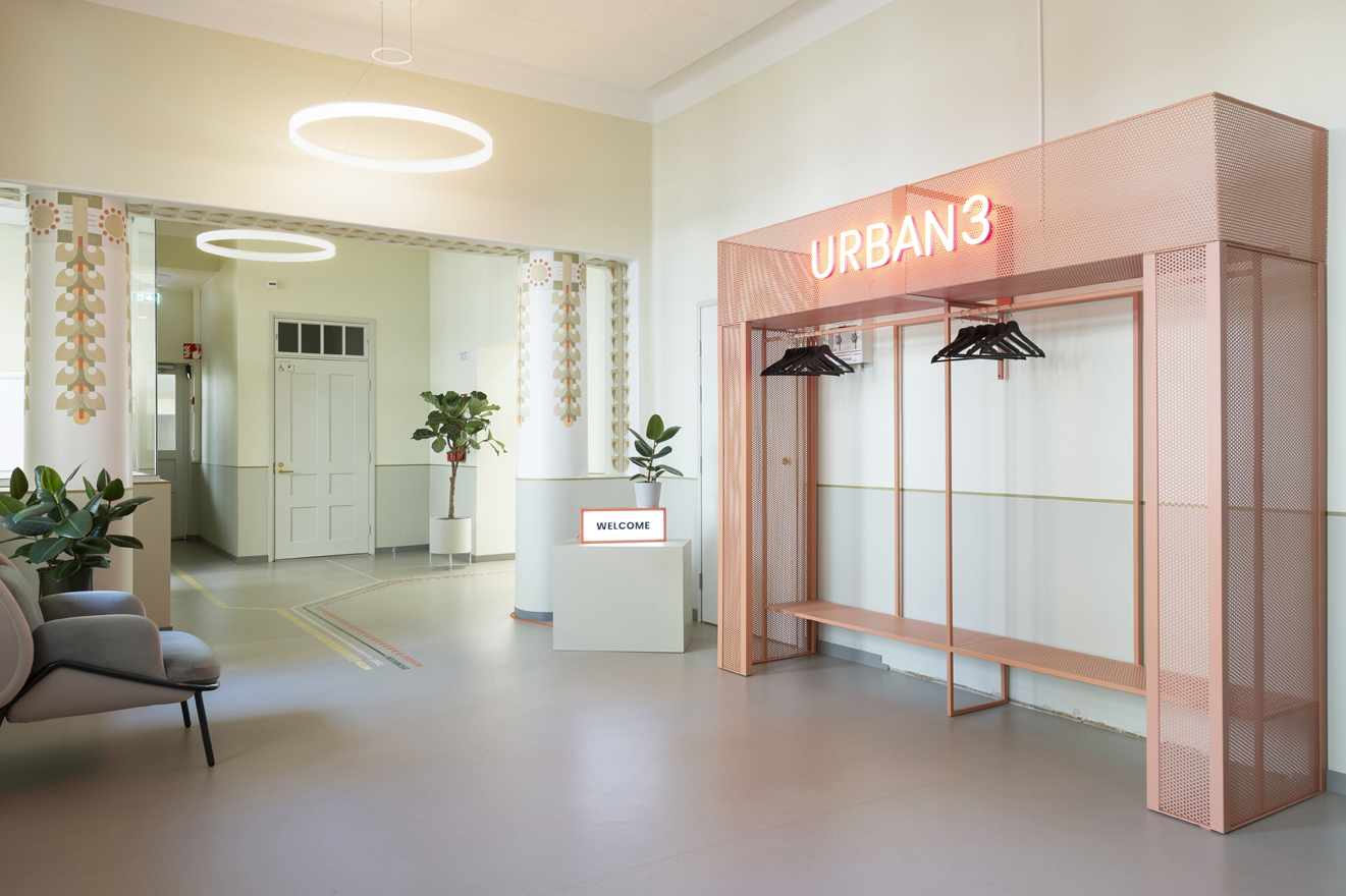 Urban3 coworking hub entrance