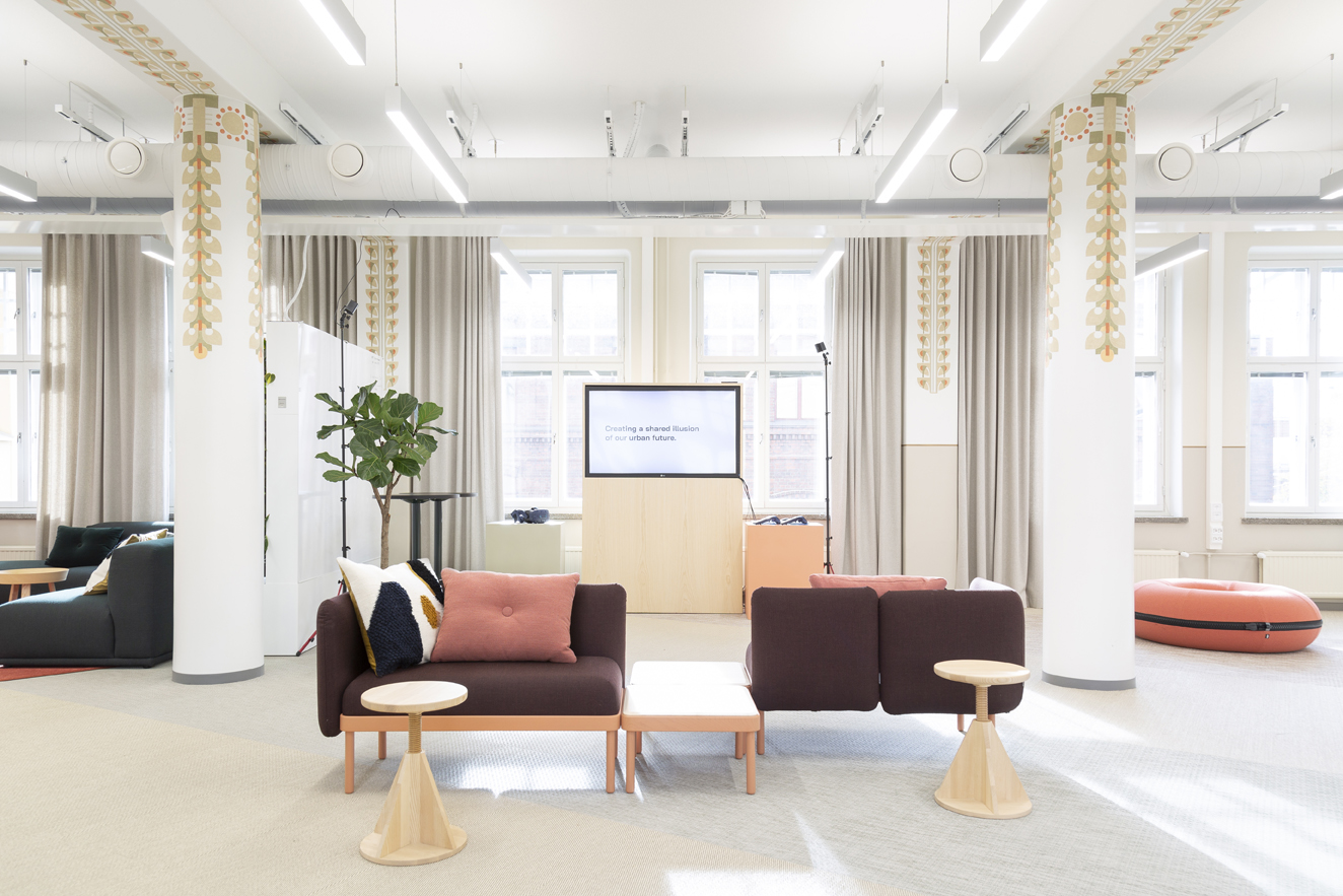 Urban3 coworking hub event space showroom lounge