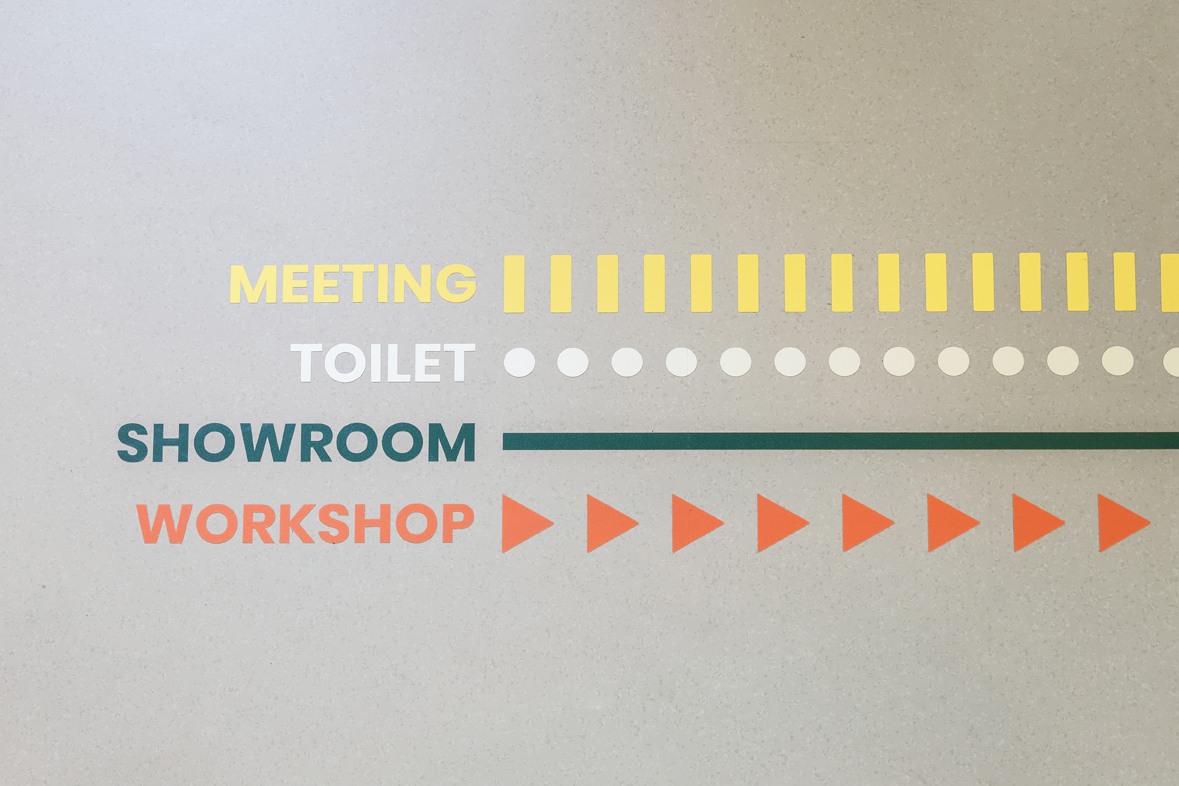 Urban3 coworking hub graphic signage