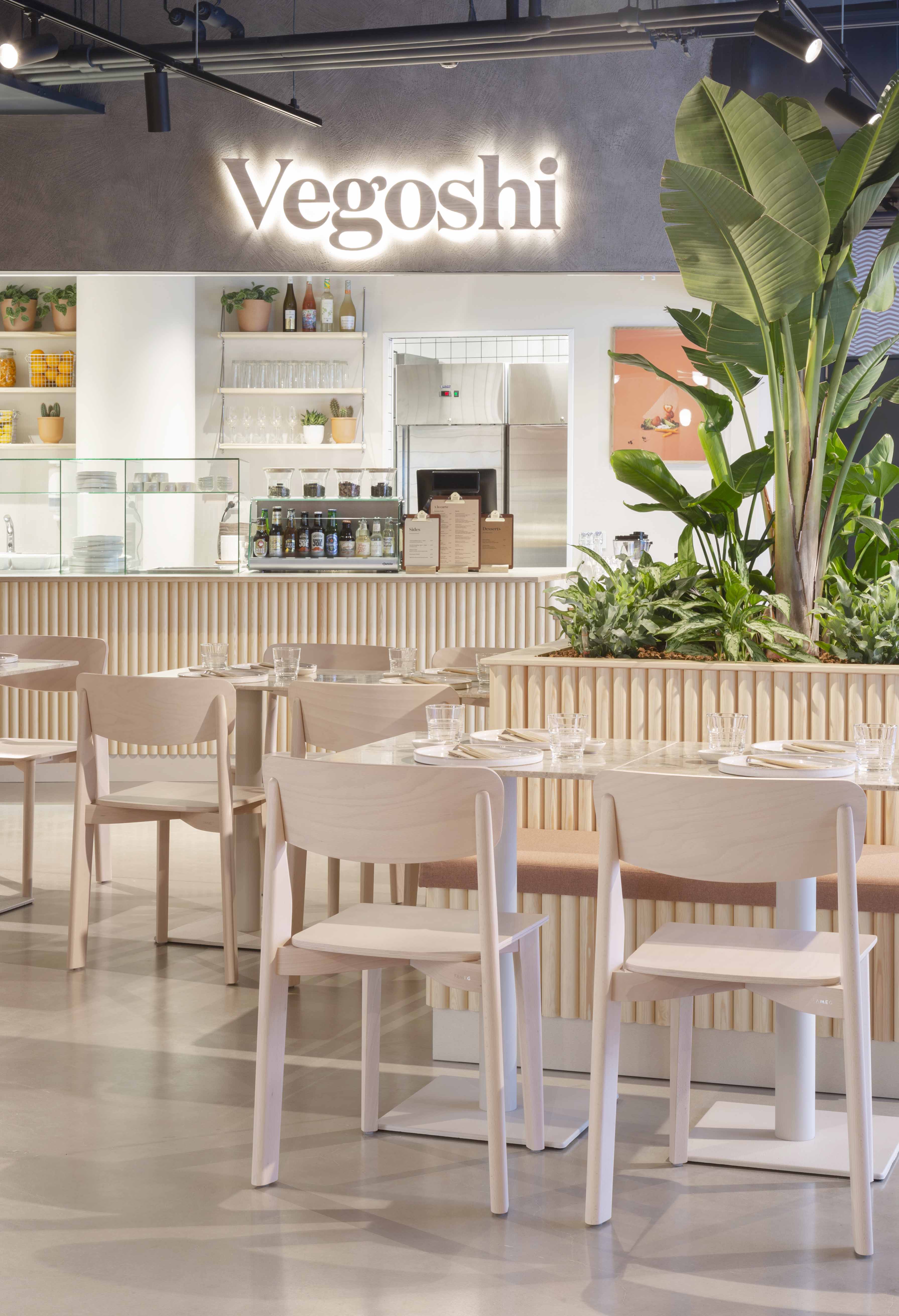 Vegoshi restaurant counter